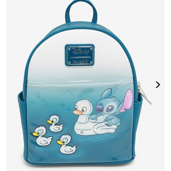 Loungefly Stitch water ducklings backpack & wallet